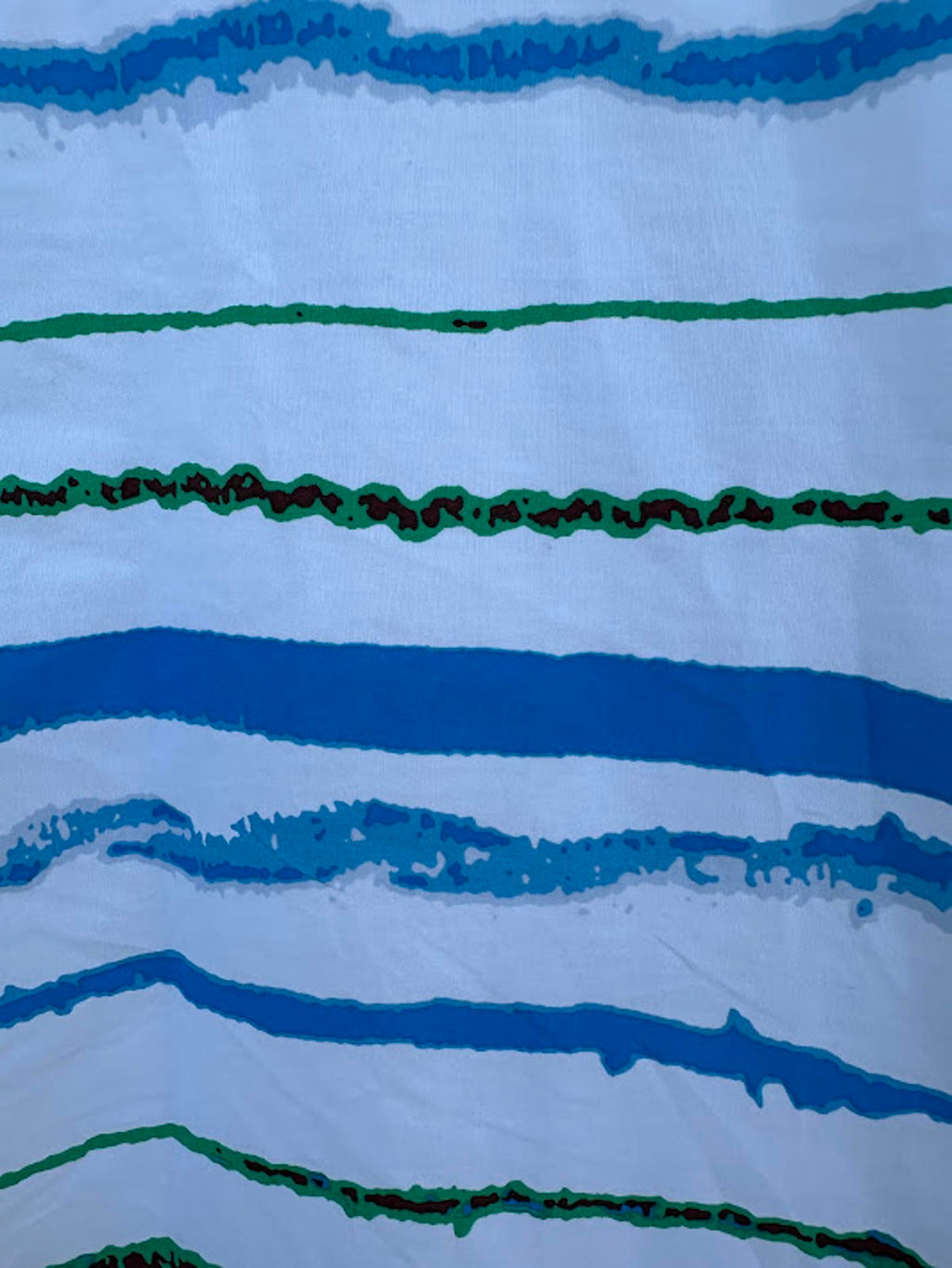 Hazard Abstract Stripe Cotton Shirt XL