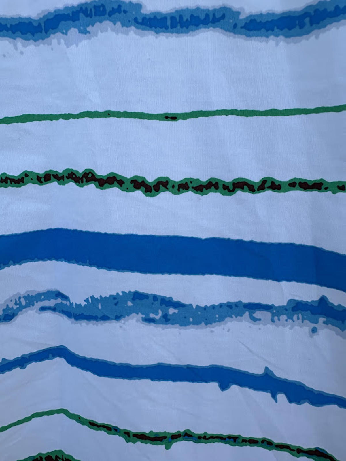 Hazard Abstract Stripe Cotton Shirt XL