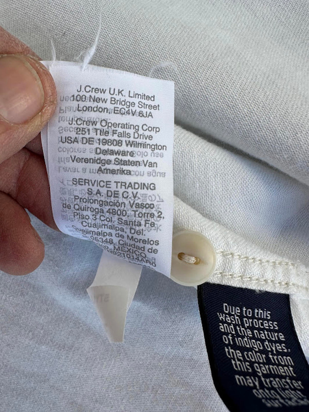 Madewell White Cotton Button Shirt L Short Sleeve