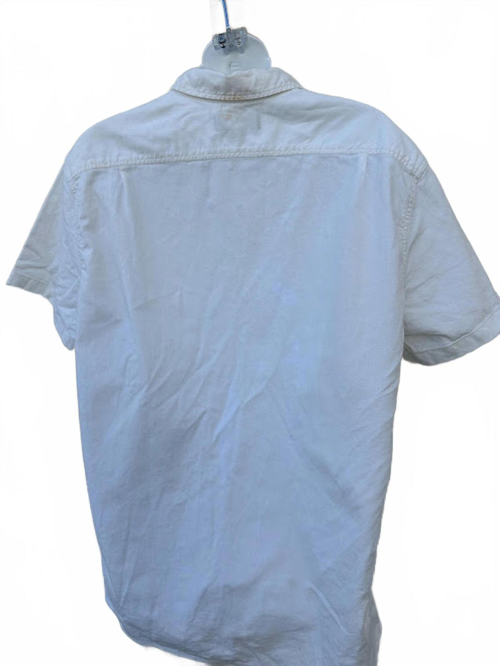 Madewell White Cotton Button Shirt L Short Sleeve