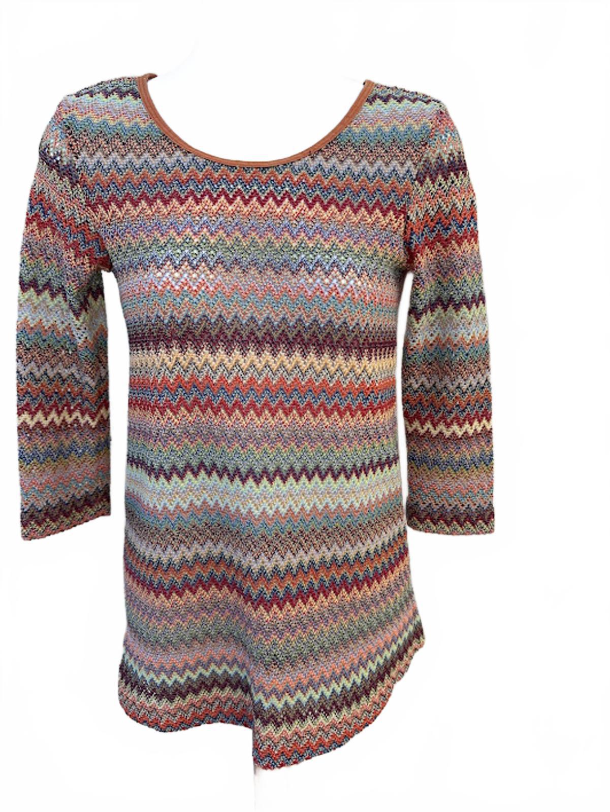 JW San Francisco Zigzag Knit Top XS