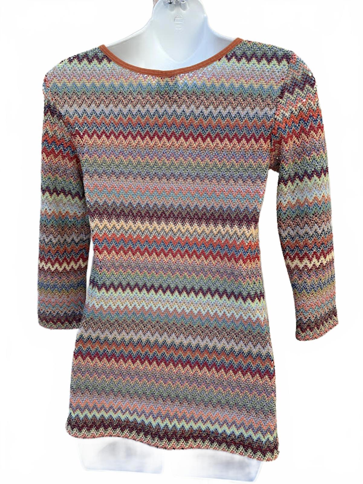 JW San Francisco Zigzag Knit Top XS