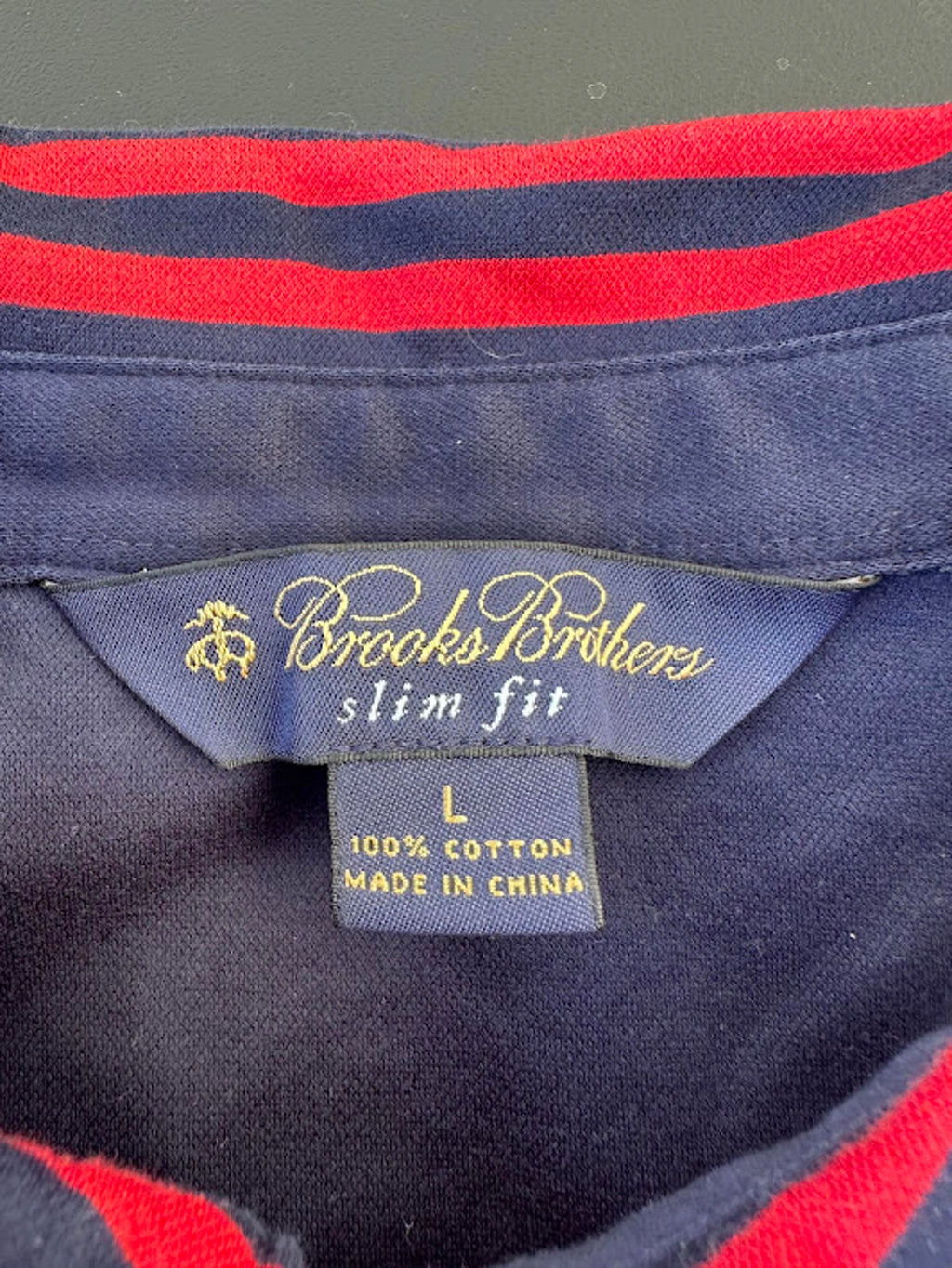 Brooks Brothers Slim Fit Polo Red Navy L
