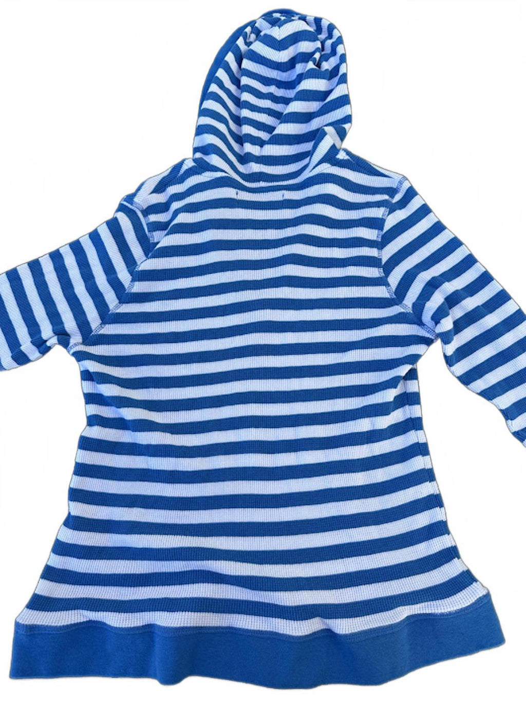 Victoria Harbour Striped Hoodie Blue White M