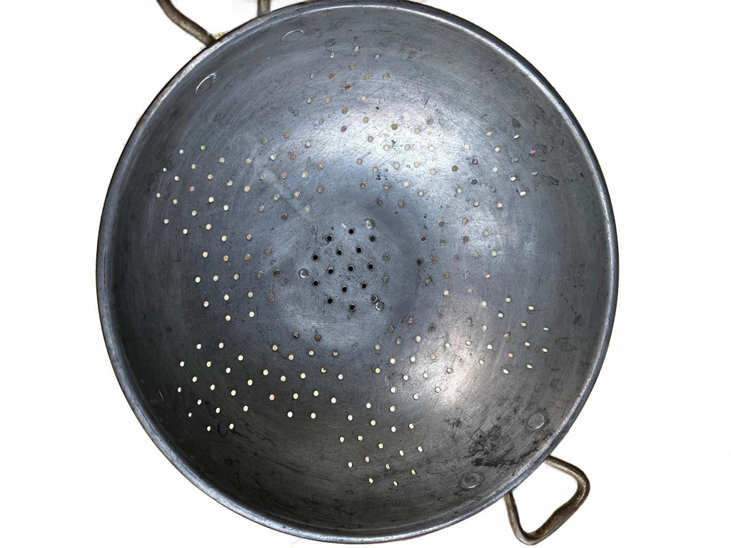 Vintage Waldow Copper-Clad Colander  Brass Handles – Tin-Lined