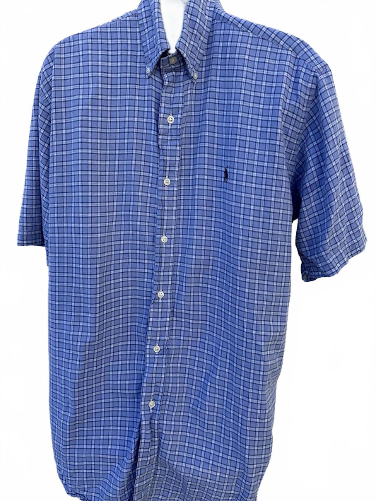 Ralph Lauren Blue Plaid Shirt Classic Fit M