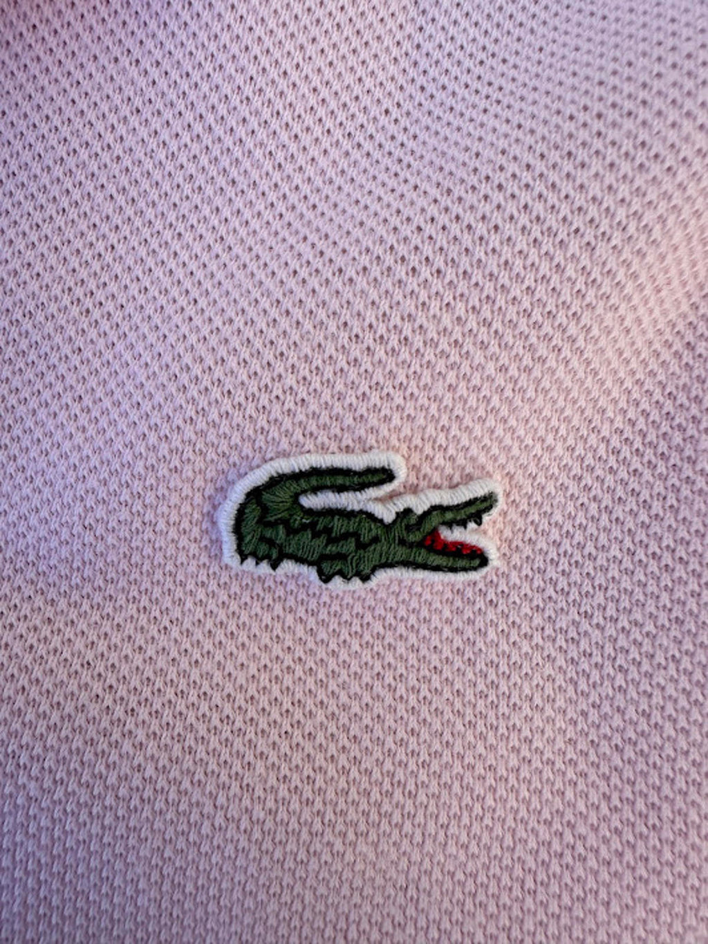 Lacoste Pink Polo Shirt Size 7 Large