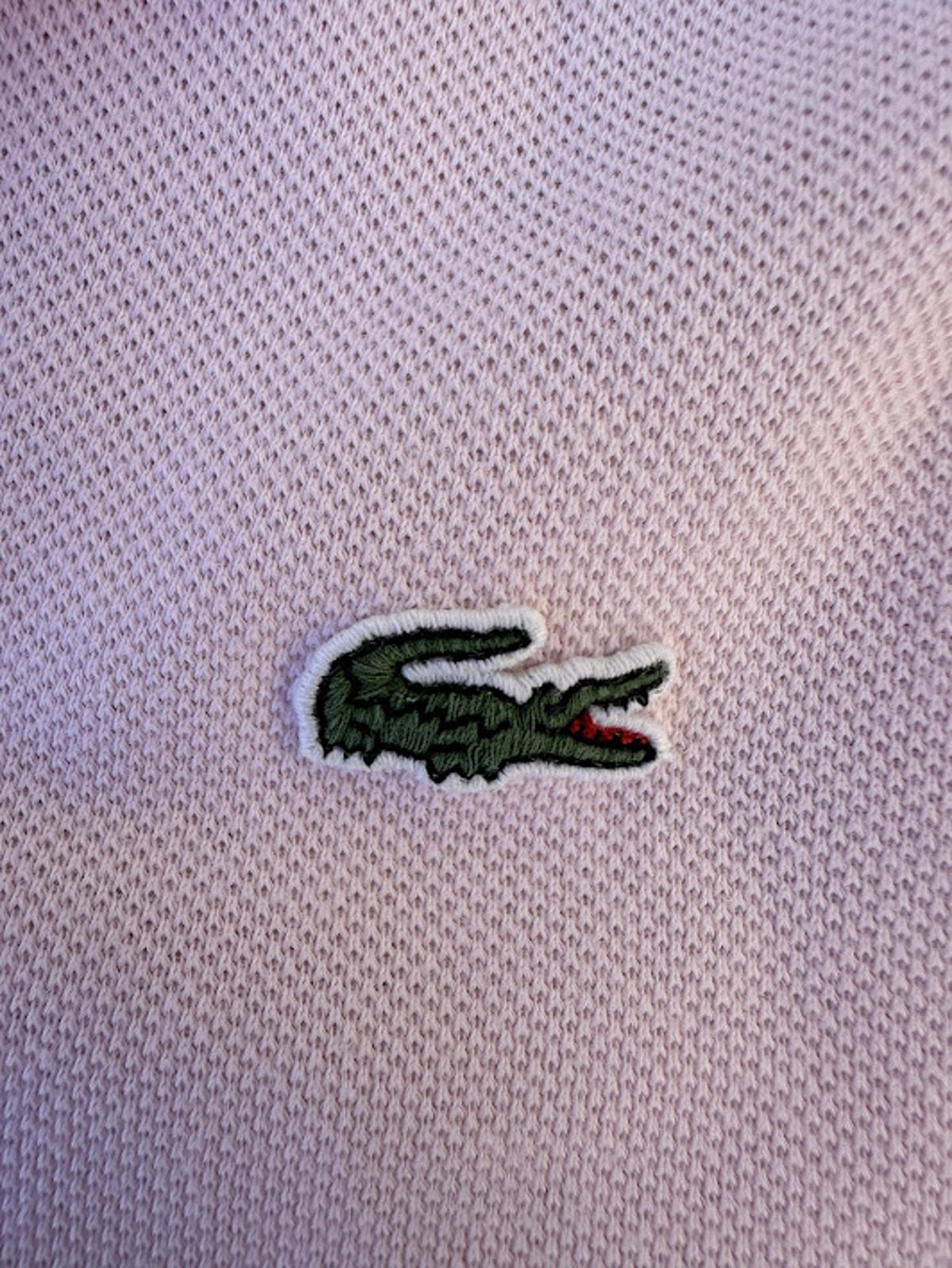 Lacoste Pink Polo Shirt Size 7 Large
