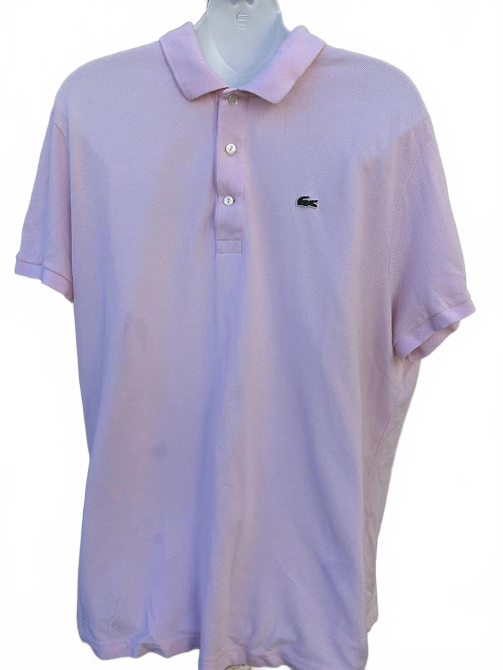 Lacoste Pink Polo Shirt Size 7 Large