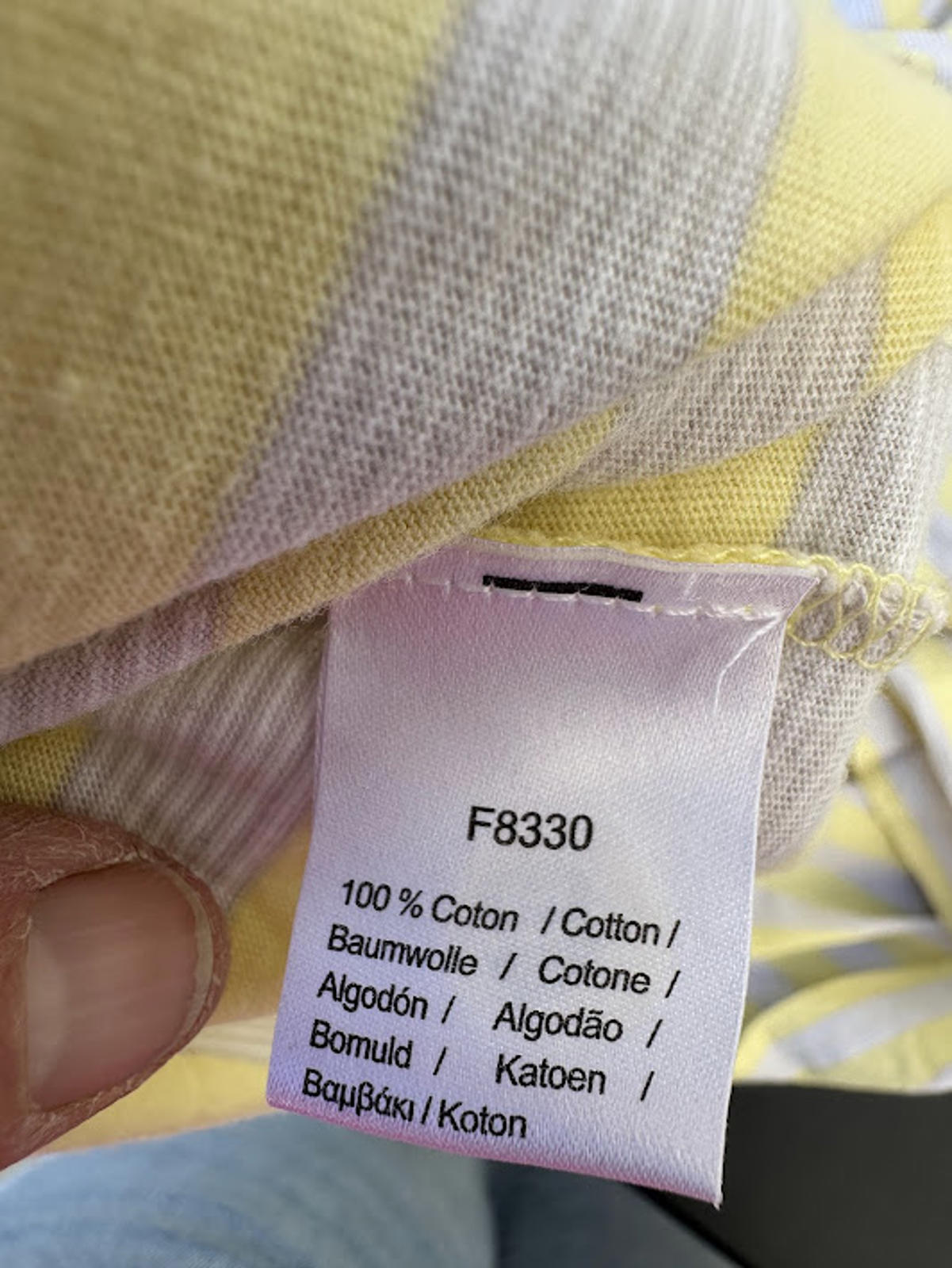 Lacoste Yellow Stripe Polo Size 9 XXL