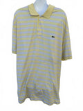 Lacoste Yellow Stripe Polo Size 9 XXL