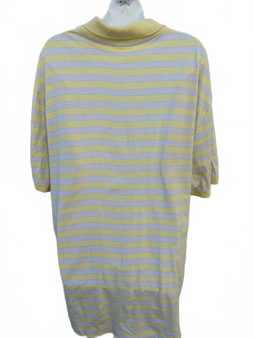 Lacoste Yellow Stripe Polo Size 9 XXL