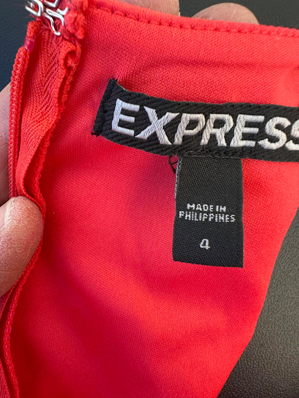 Express Red Cutout Skater Dress Size 4 NWT