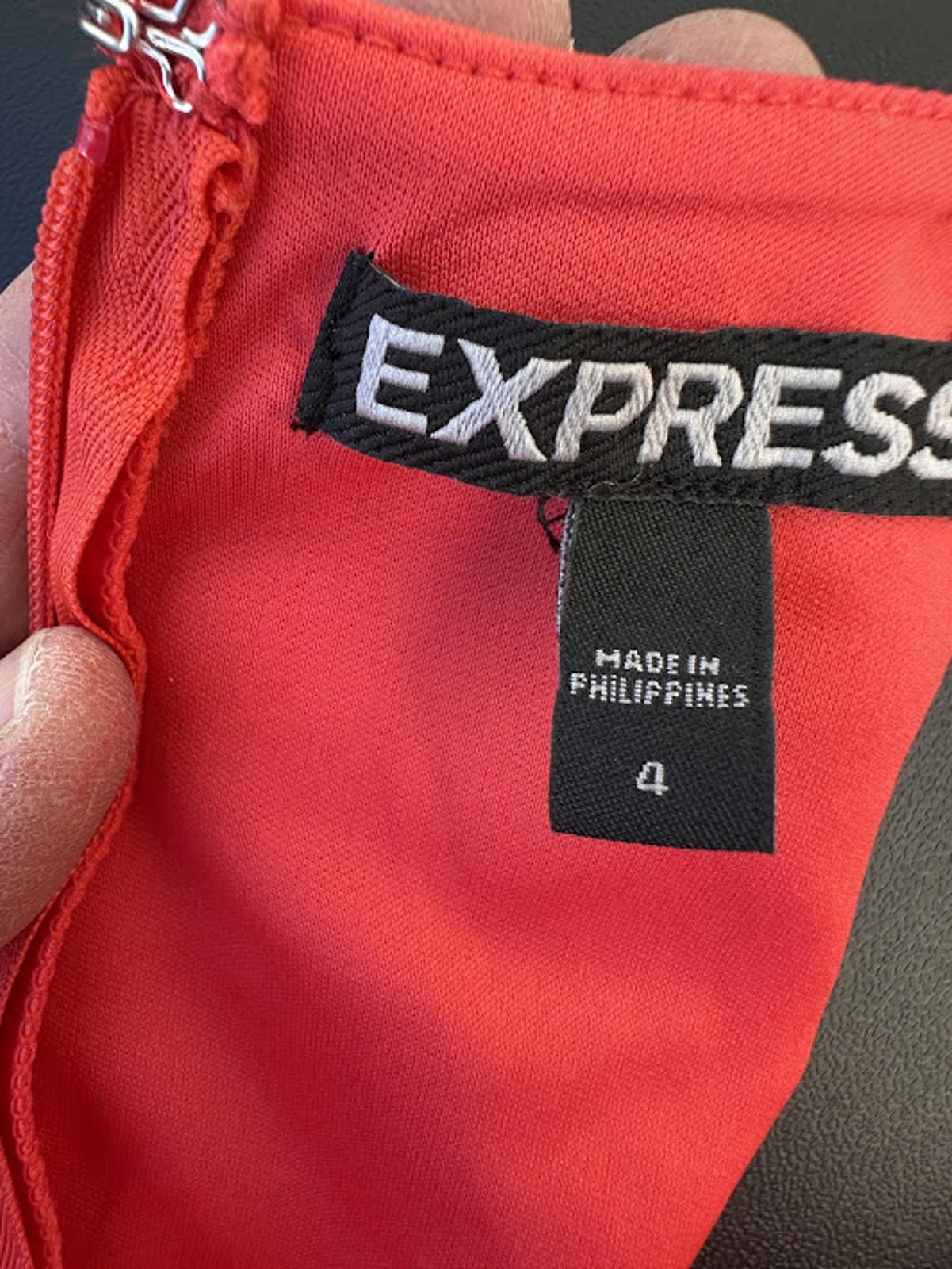 Express Red Cutout Skater Dress Size 4 NWT