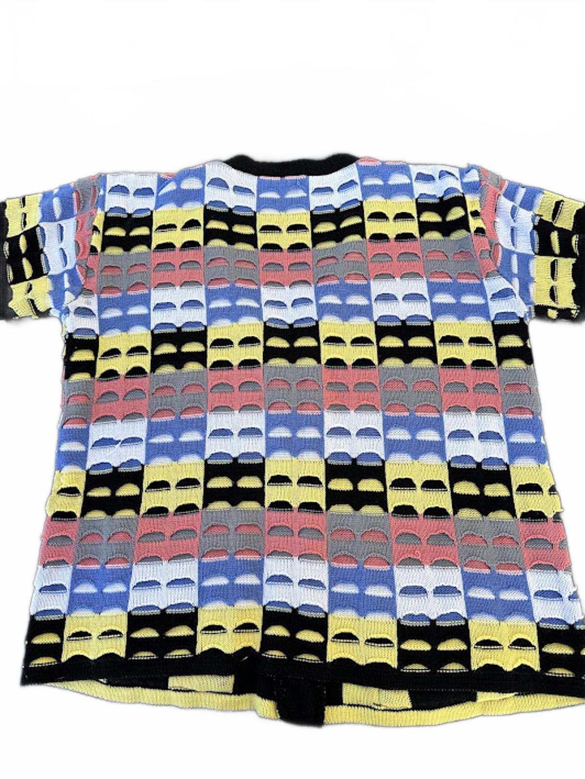 Vintage Multicolor Knit Cardigan Sweater M