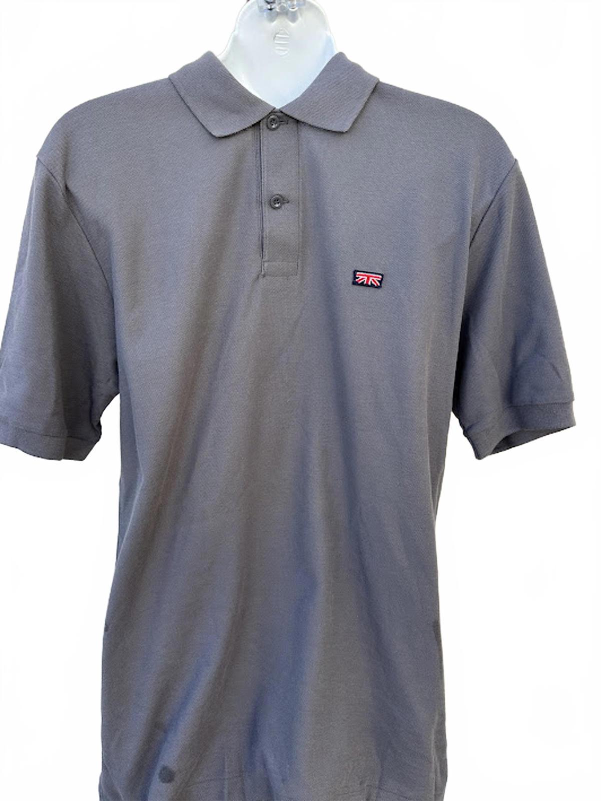 Britannia Gray Polo Shirt Medium Korea Made
