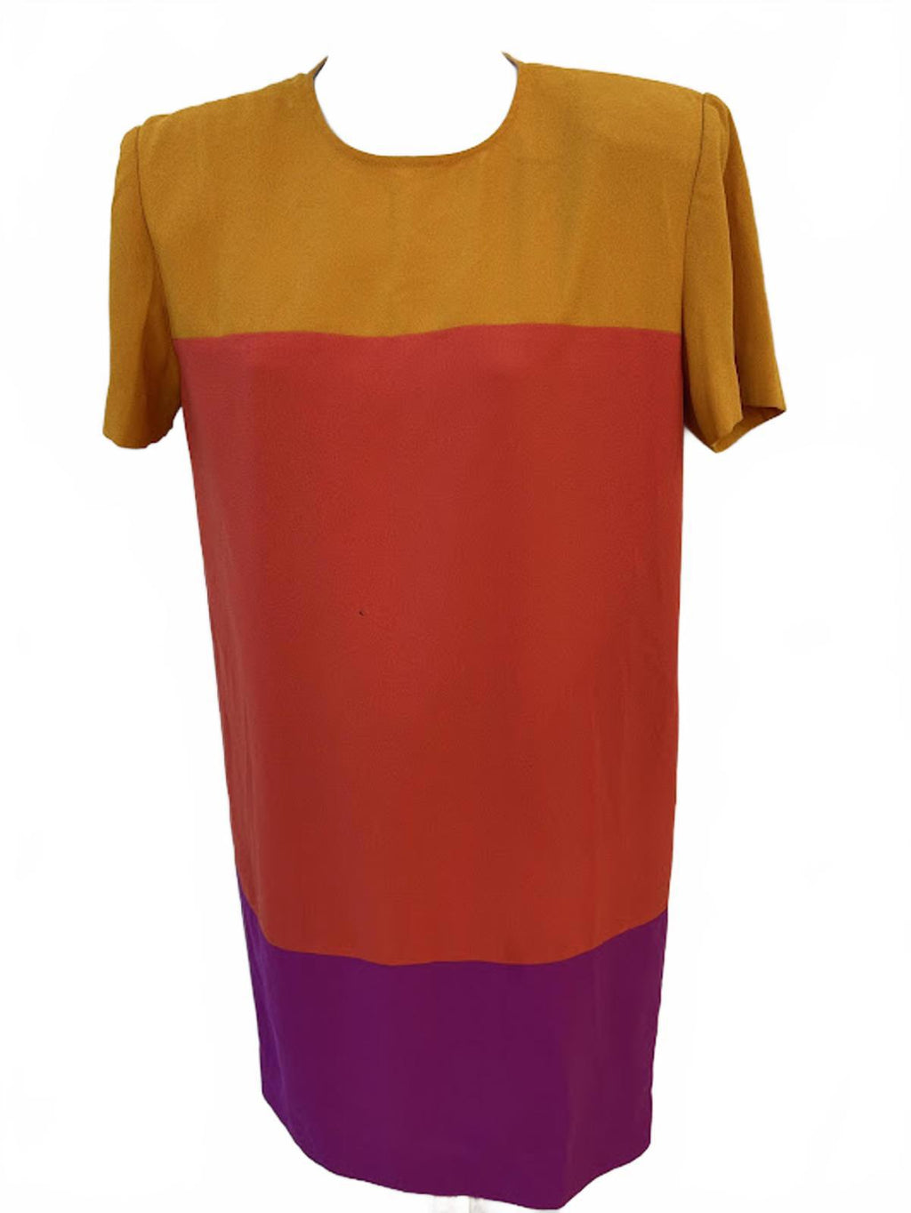 Liz Claiborne Colorblock Dress Petite 8 Bold