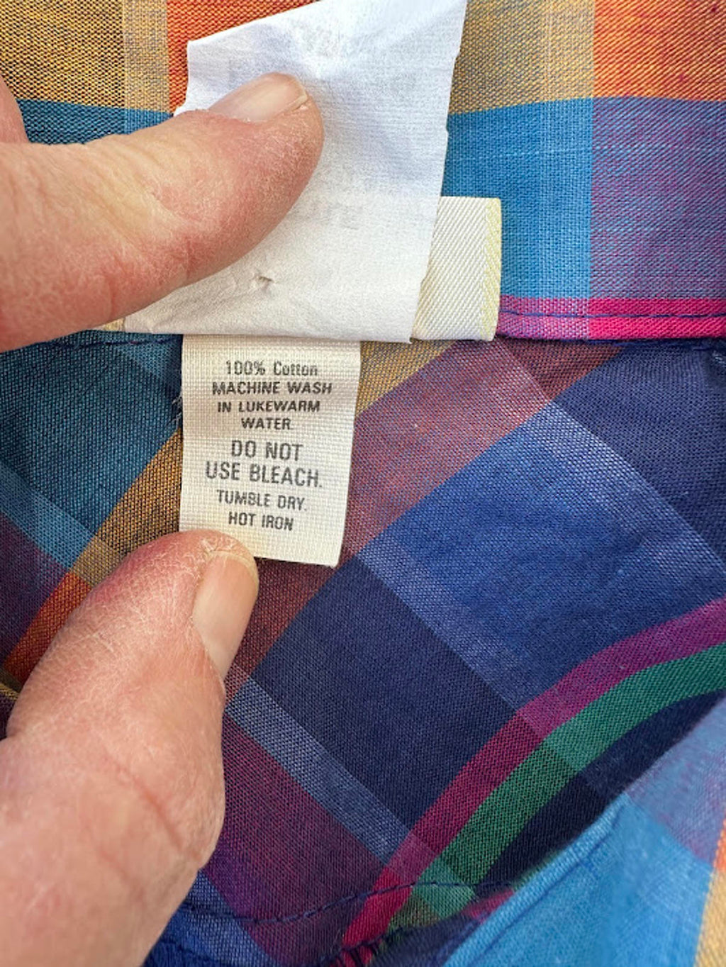 Vintage Cherokee Plaid Shirt USA L NWT