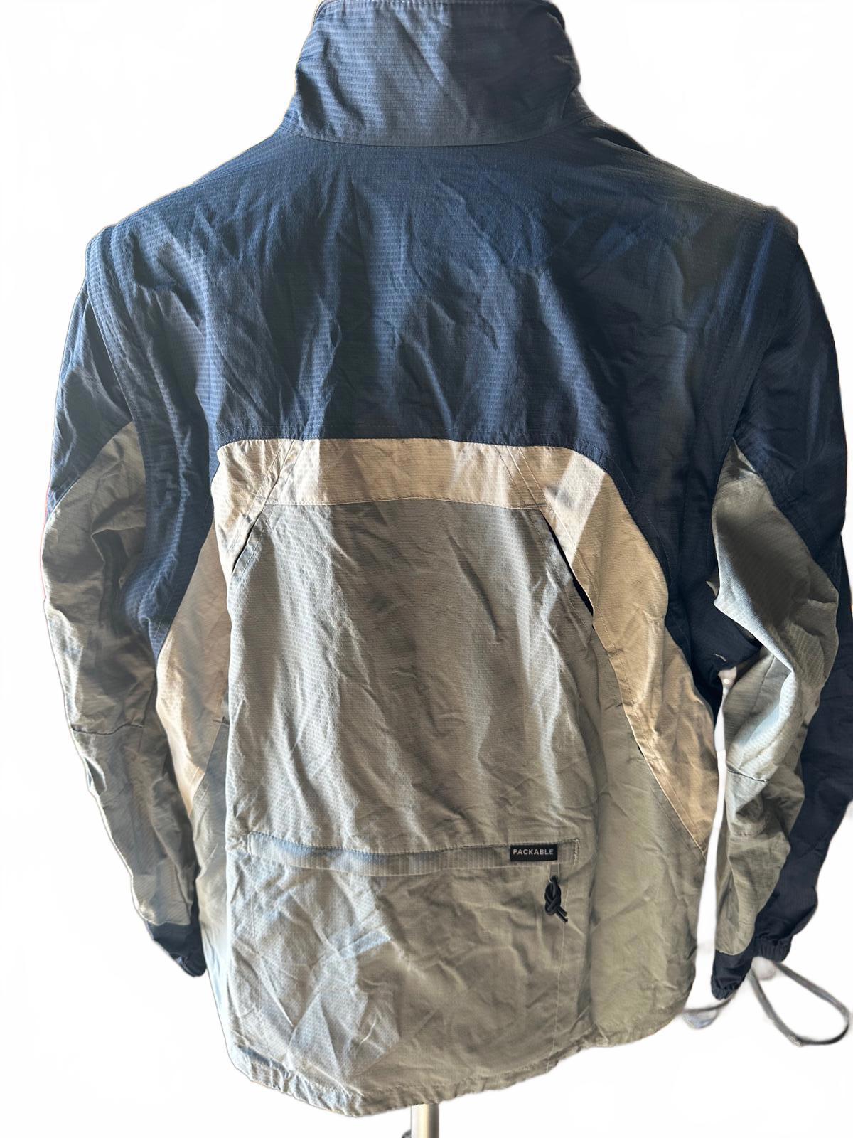 Vintage Columbia Packable Windbreaker Women’s M Blue Gray