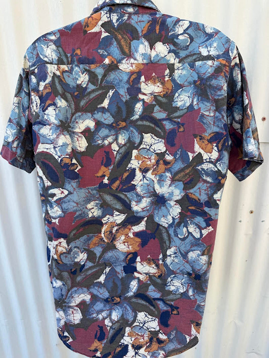 Geoffrey Scott Floral Shirt Cotton S USA