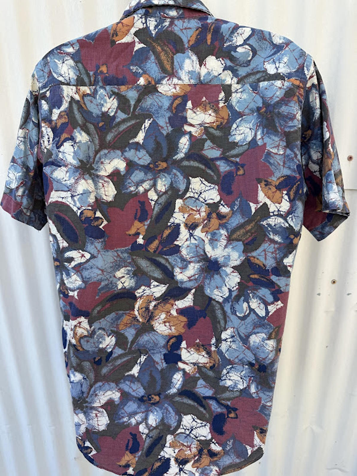 Geoffrey Scott Floral Shirt Cotton S USA