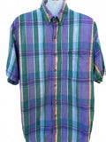 Eddie Bauer Superior Madras Plaid Shirt M