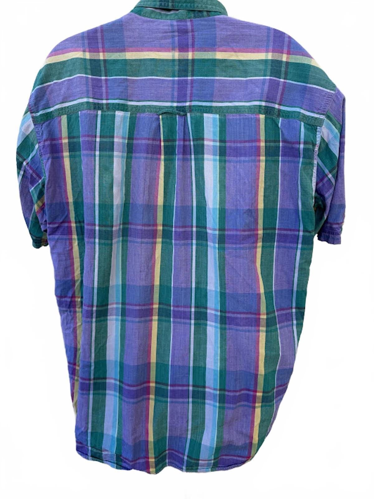Eddie Bauer Superior Madras Plaid Shirt M
