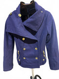 BB Dakota Wool-Blend Navy Peacoat w/ Gold Hardware – Size Small