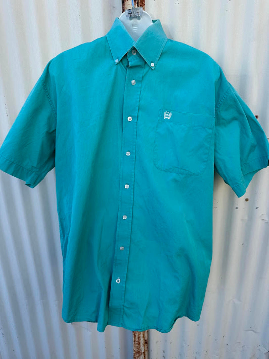 Cinch Turquoise Western Shirt M Cotton