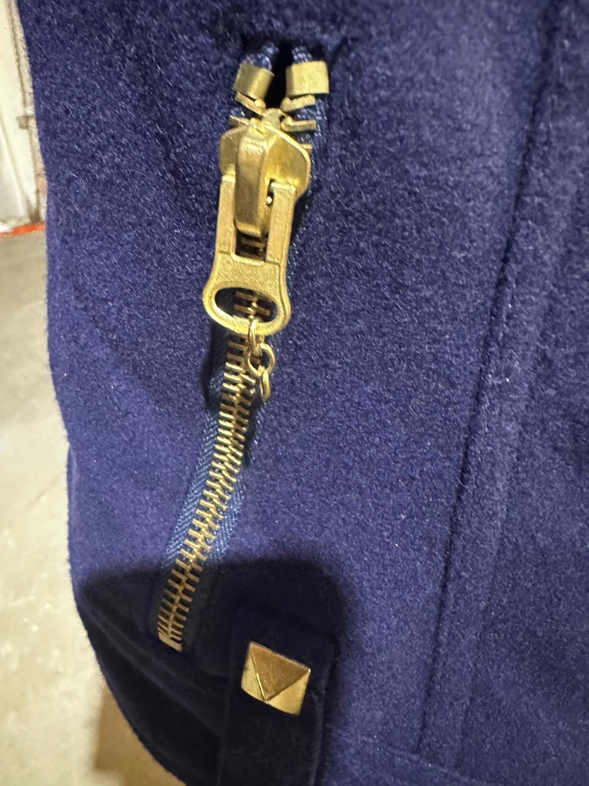 BB Dakota Wool-Blend Navy Peacoat w/ Gold Hardware – Size Small
