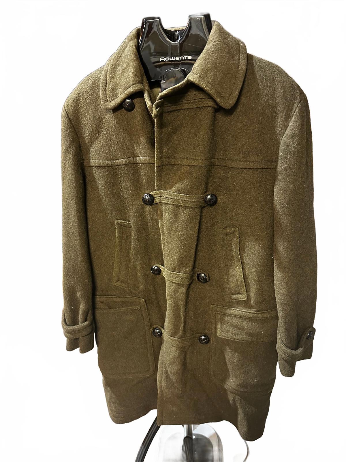 Vintage Europe Craft Military-Style DoubleBreast Wool coat