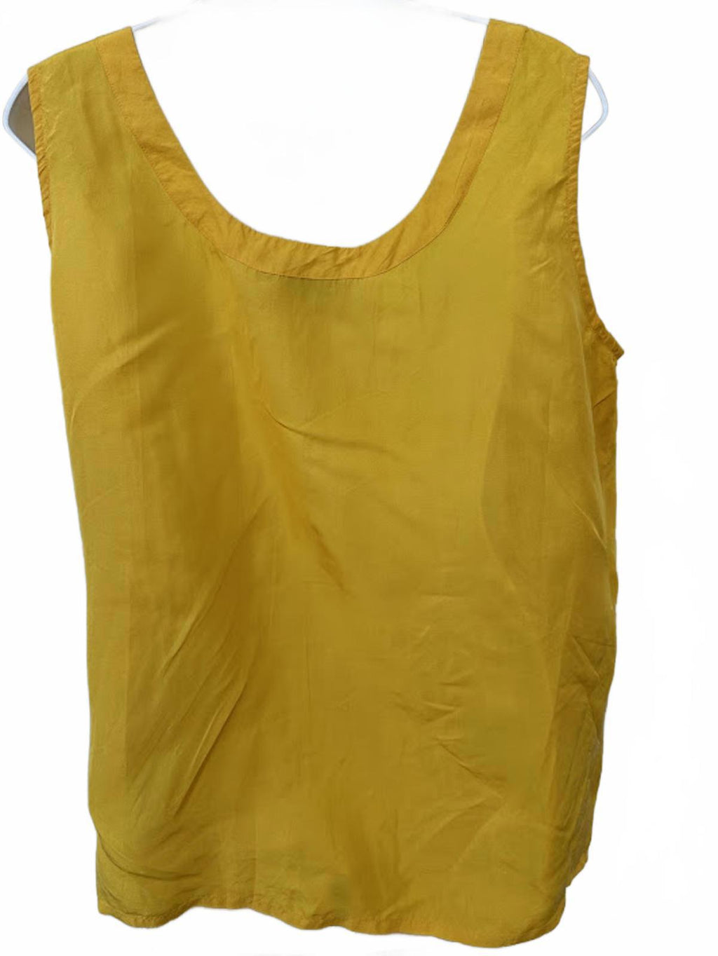 Pat Argent Silk Shell Top Yellow L NWT