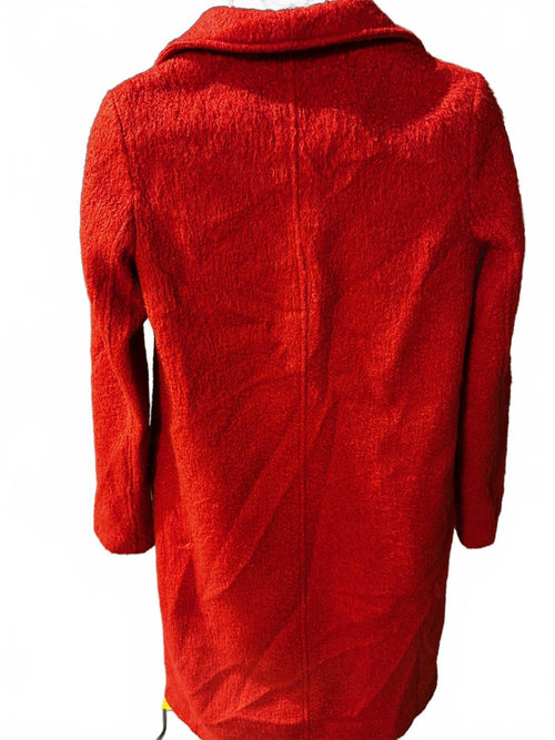 Bernardo Women’s Bouclé Wool Blend Coat – Orange – Size XS