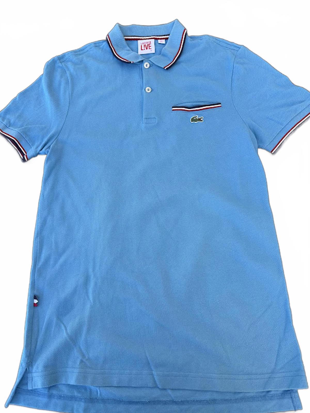 Lacoste Live Blue Polo Shirt Size 3 Slim