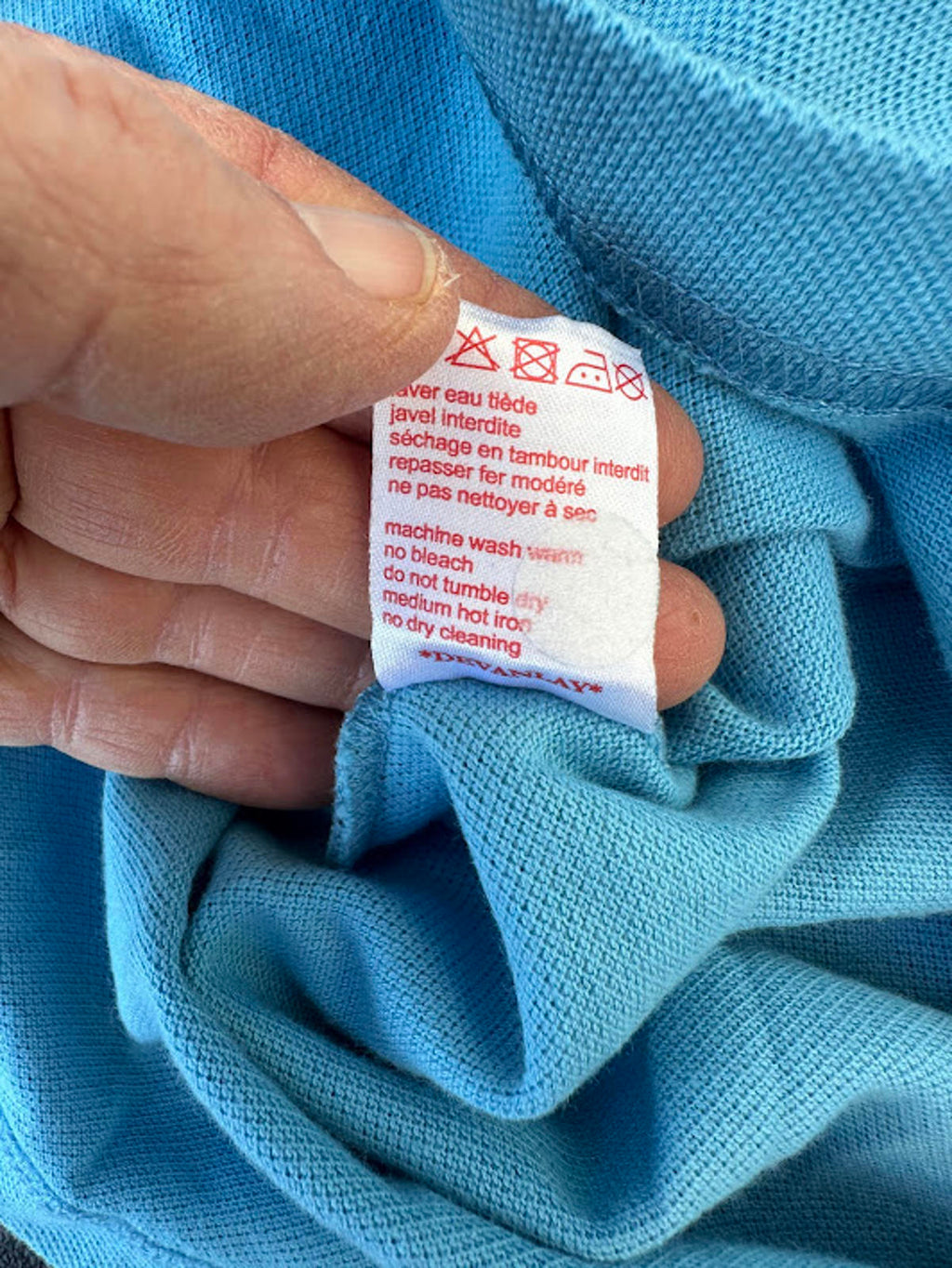 Lacoste Live Blue Polo Shirt Size 3 Slim