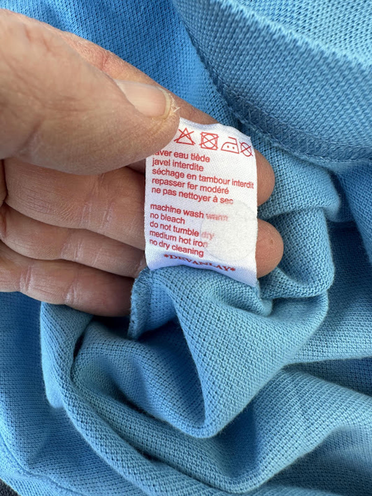 Lacoste Live Blue Polo Shirt Size 3 Slim