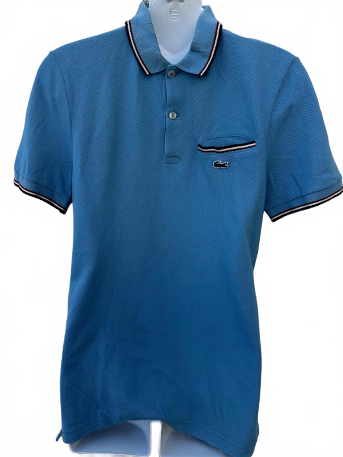 Lacoste Live Blue Polo Shirt Size 3 Slim