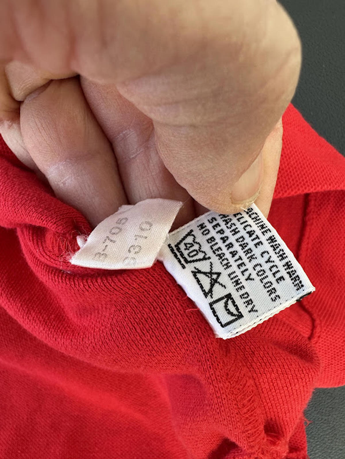 Vintage Britannia Red Polo Shirt Made in Hong Kong