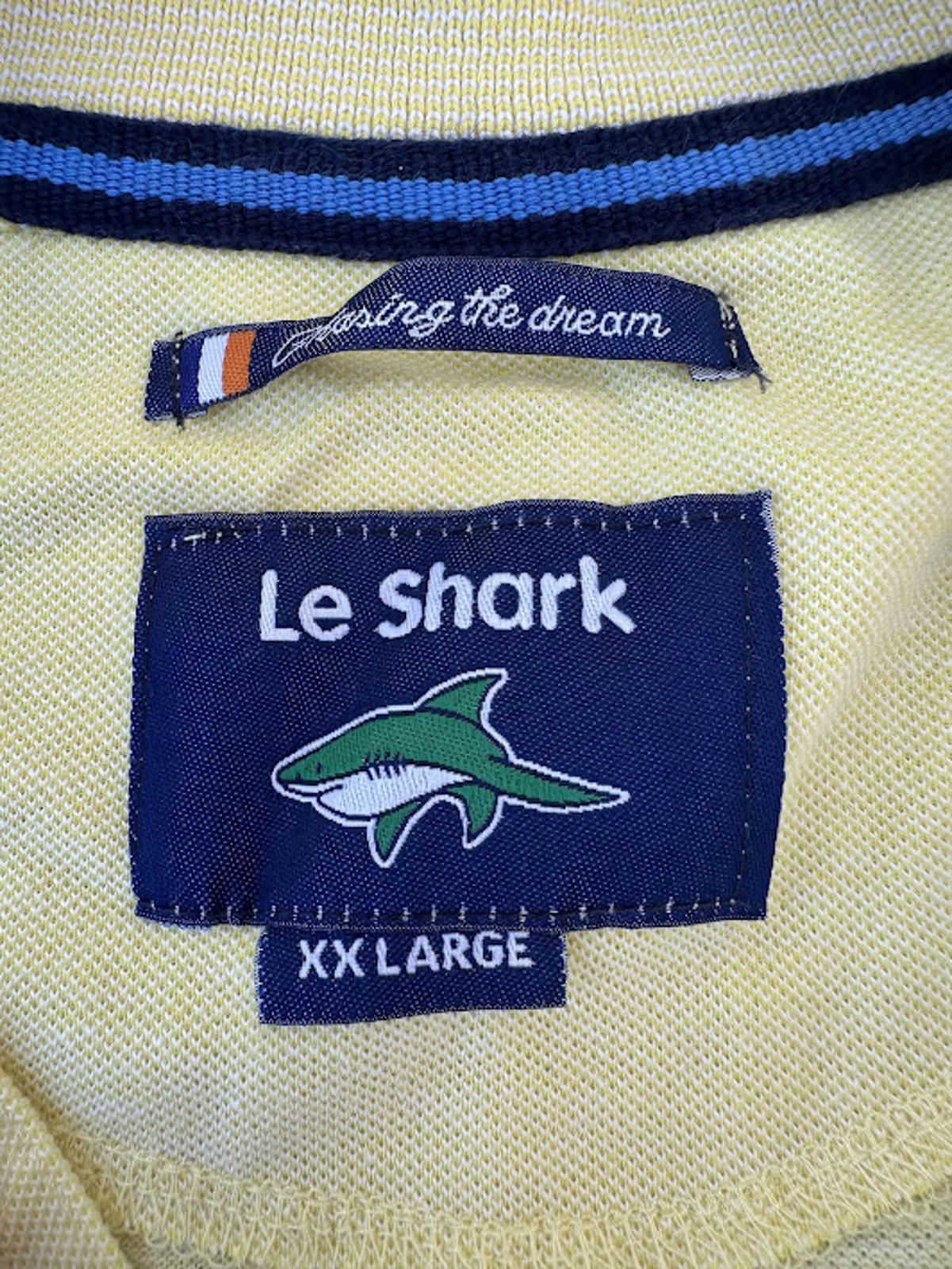 Le Shark Yellow Polo Shirt XXL
