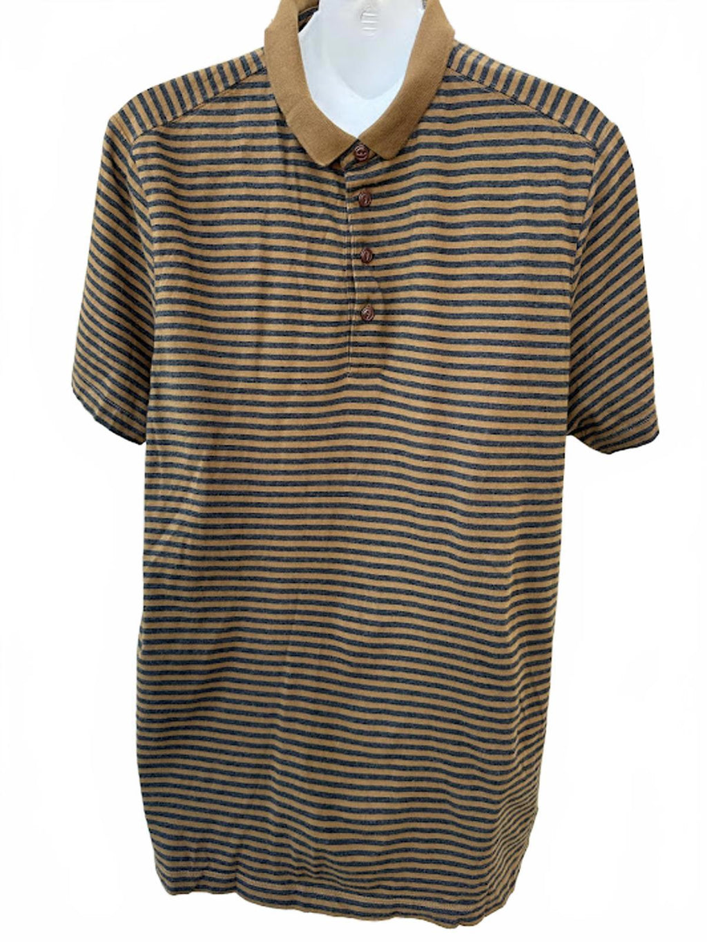 Charles Chevignon Stripe Polo Brown Navy L