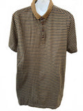 Charles Chevignon Stripe Polo Brown Navy L
