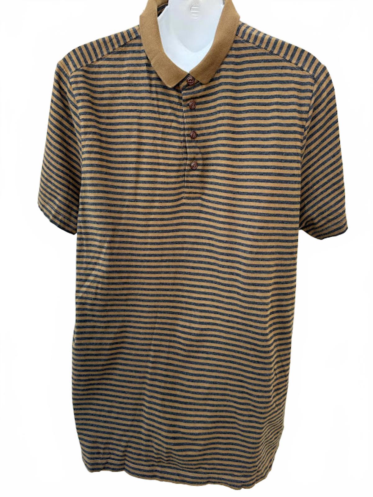 Charles Chevignon Stripe Polo Brown Navy L