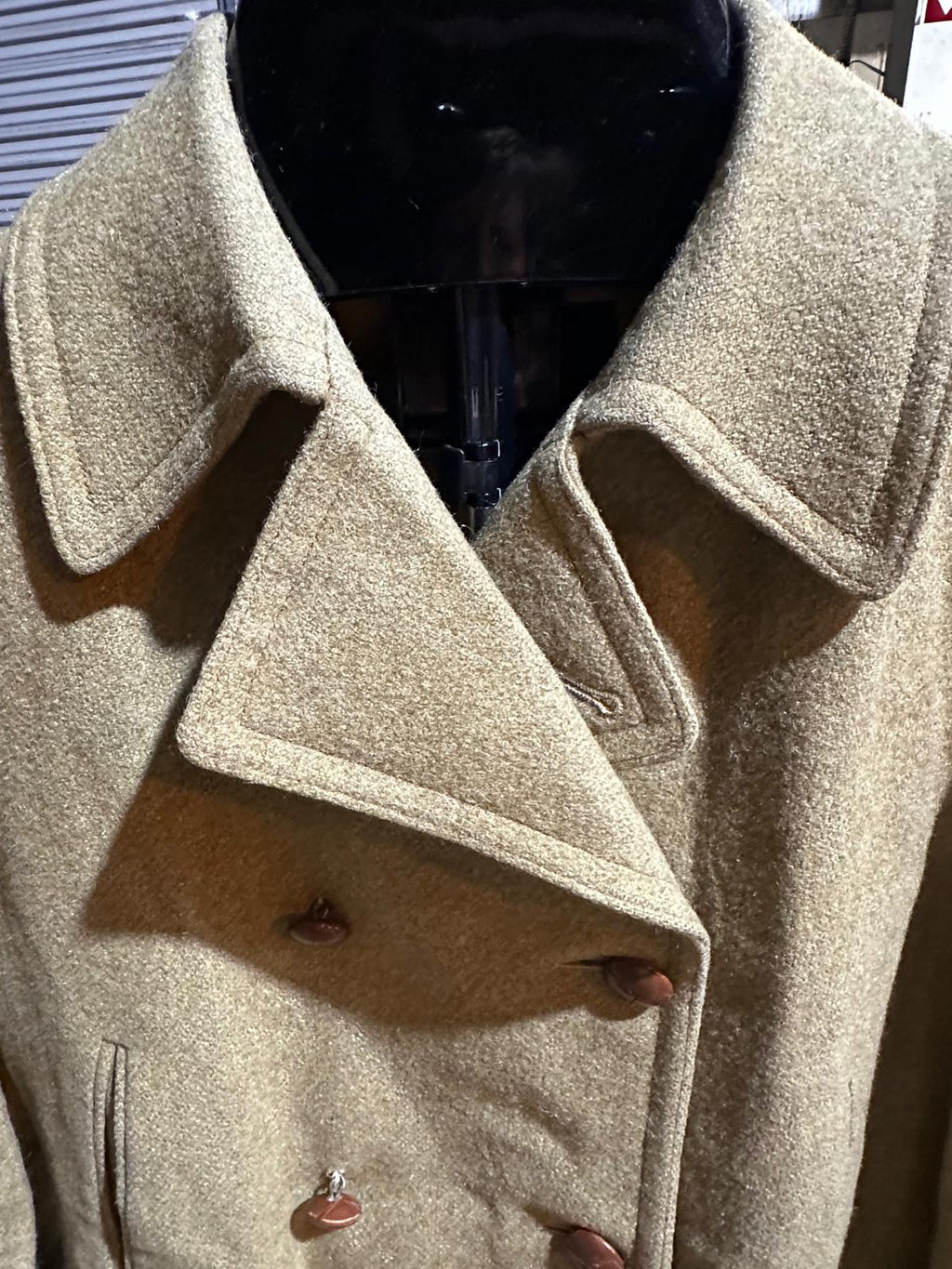 Vintage 1950s McGregor Wool Overcoat 42 USA Double Breasted
