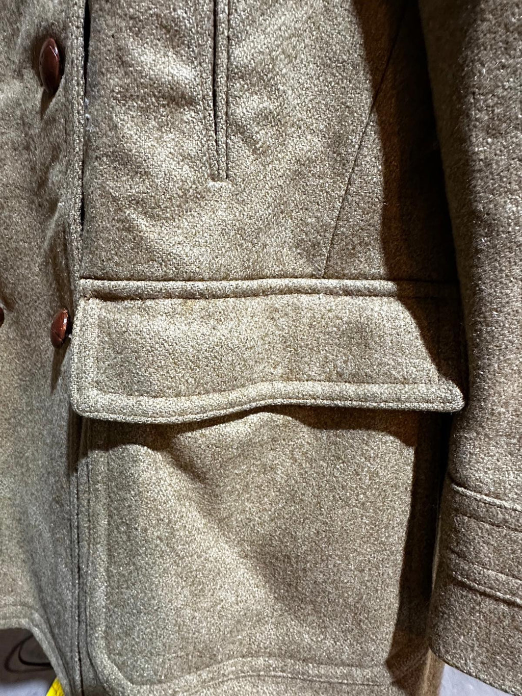 Vintage 1950s McGregor Wool Overcoat 42 USA Double Breasted