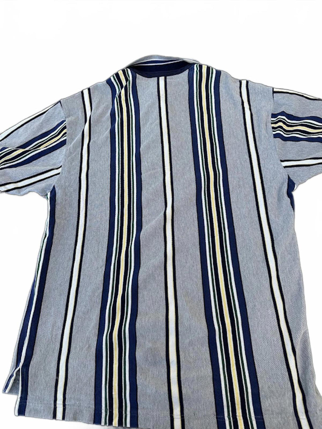Vintage IZOD Stripe Polo Shirt XL Blue