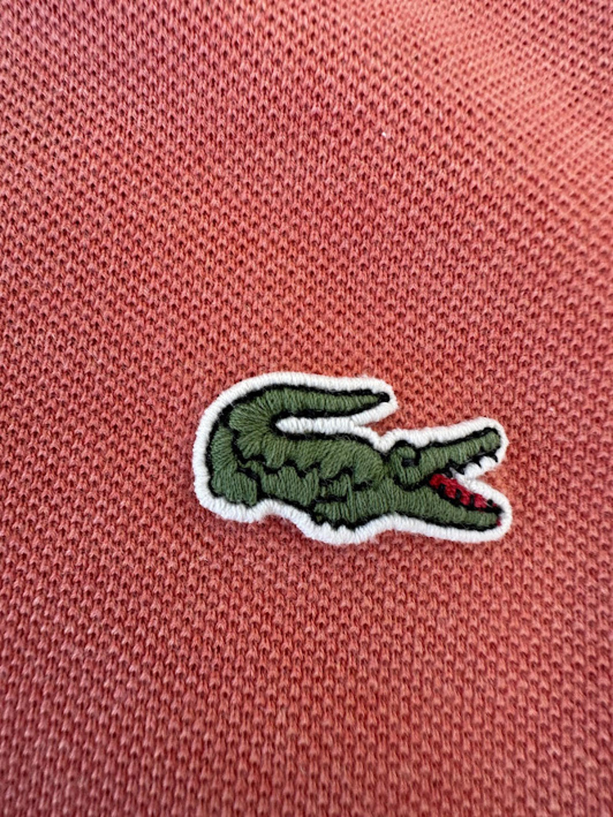 Lacoste Salmon Polo Shirt Small Classic Fit