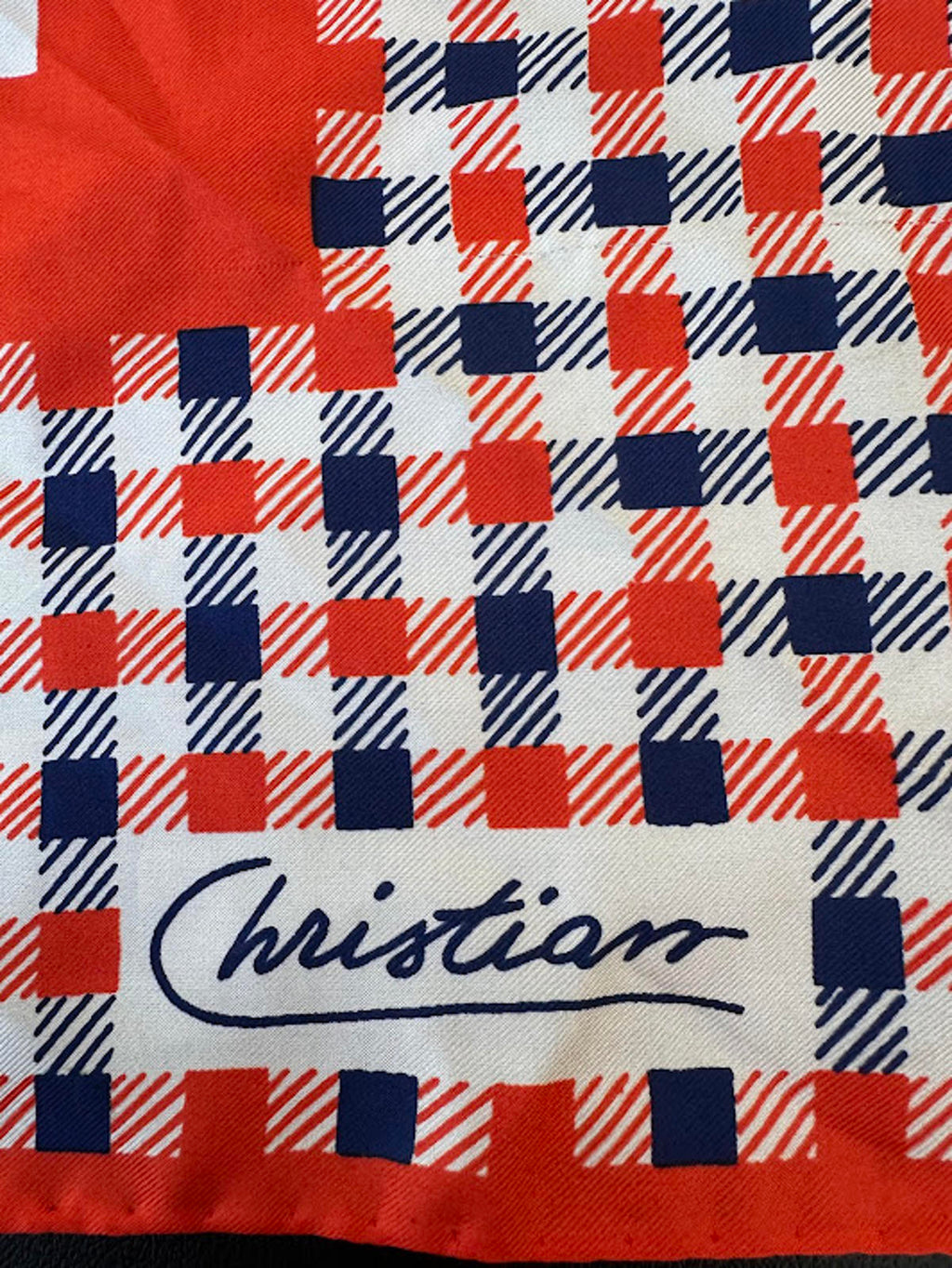Vintage Christian Mod Square Scarf 30x30