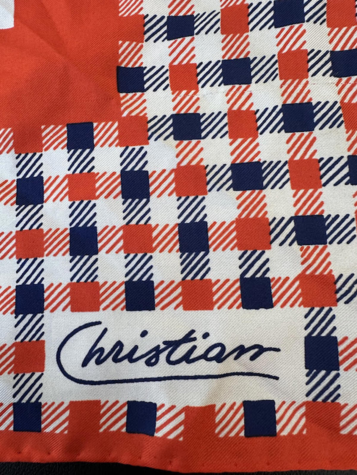 Vintage Christian Mod Square Scarf 30x30