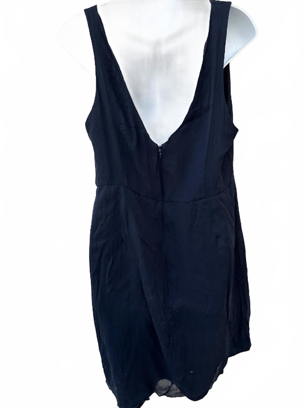 J.Crew Silk Navy Sleeveless Dress Size 16