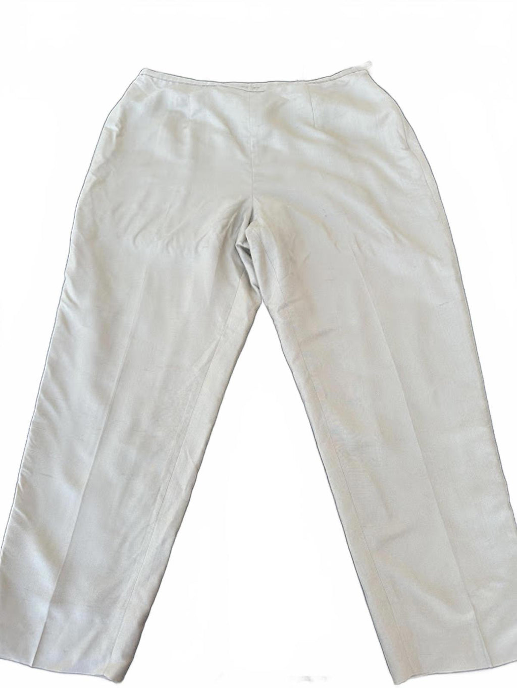 Ann Taylor Silk Pants Tan Petite 12P